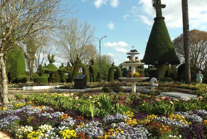 Victor Graeff - Município do interior do Rio Grande do Sul ganhou fama por ter praça com mais de 200 esculturas em árvores feitas por jardineiro de 89 anos | Panoramio - Larissa Fraga