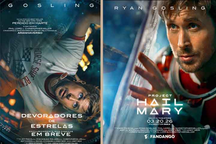 Filme, Devoradores de Estrelas (2026) - Com Ryan Gosling - Divulgação