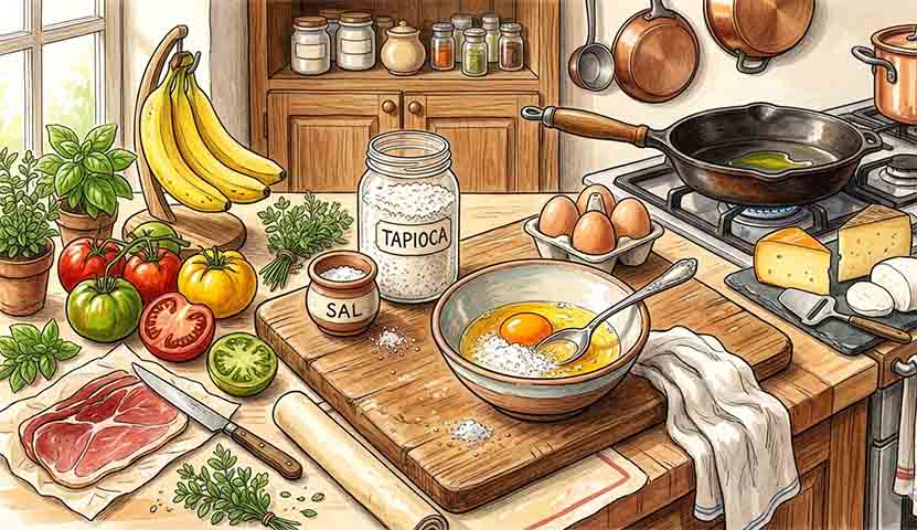 A receita surgiu como uma alternativa mais nutritiva à tapioca tradicional, que, embora seja naturalmente sem glúten, possui baixo teor de proteínas e fibras. Ao adicionar o ovo, um alimento rico em proteínas e gorduras boas, a crepioca se torna mais equilibrada do ponto de vista nutricional, além de ganhar mais consistência e saciedade.
