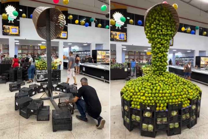 Hortifruti artístico em Goiânia