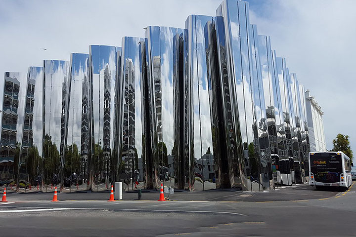 Prédio Len Lye Centre, em New Plymouth (Nova Zelândia) - Reprodução do Flickr eric.hart