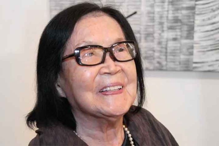 A artista plástica Tomie Ohtake 