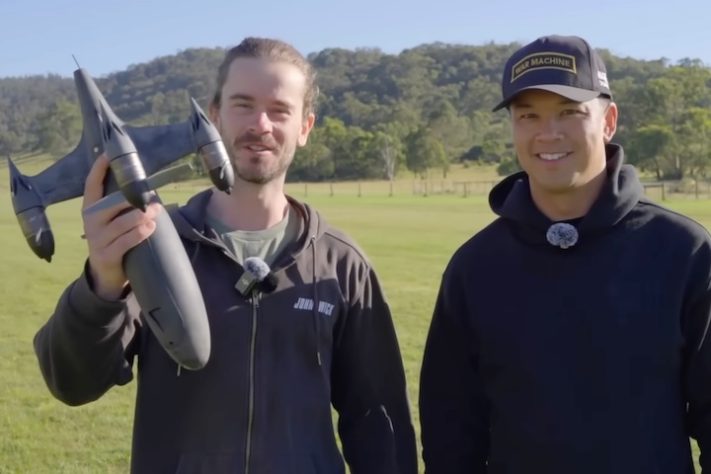 Drone criado por engenheiros sul-africanos com impressora 3D se torna o mais rápido do mundo - Reprodução/YouTube Luke Maximo Bell