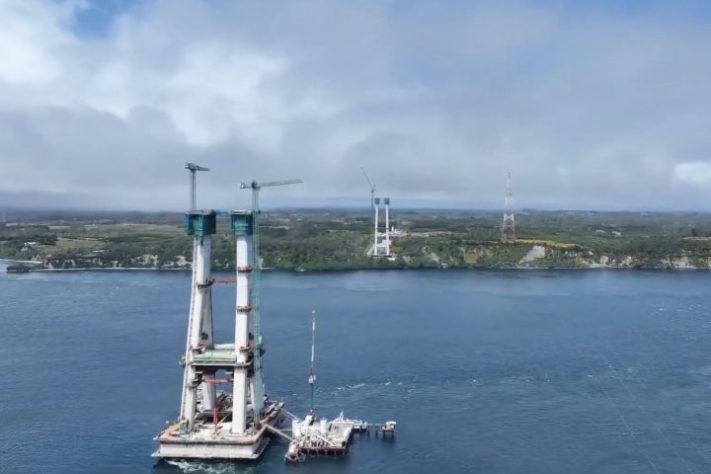 Puente Chacao ponte suspensa de 2,7 km no sul do Chile vai ligar ilha ao continente pela primeira vez - Reprodução/YouTube Canal Vértice TV