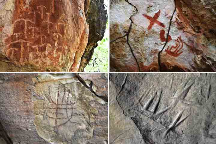 Artes Rupestres - Alcinópolis, Mato Grosso do Sul - Reprodução do Flickr Savio Capelossi