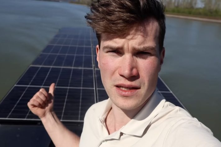 Finlandês constrói com as próprias mãos um barco de 11 metros movido a energia solar - Reprodução/True North Yachts 