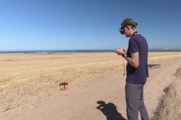 Drone criado por engenheiros sul-africanos com impressora 3D se torna o mais rápido do mundo - Reprodução/YouTube