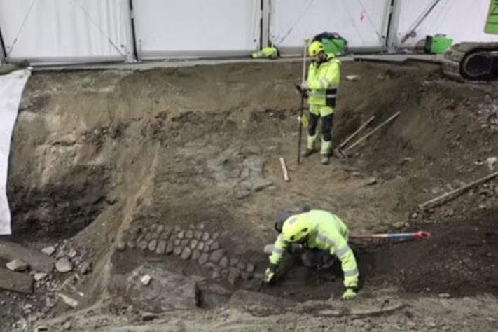 Três barris do século 17 foram encontrados intactos durante escavações em cidade da Noruega - Sara Langvik Derrick/Instituto Norueguês de Pesquisa do Patrimônio Cultural (NIKU)