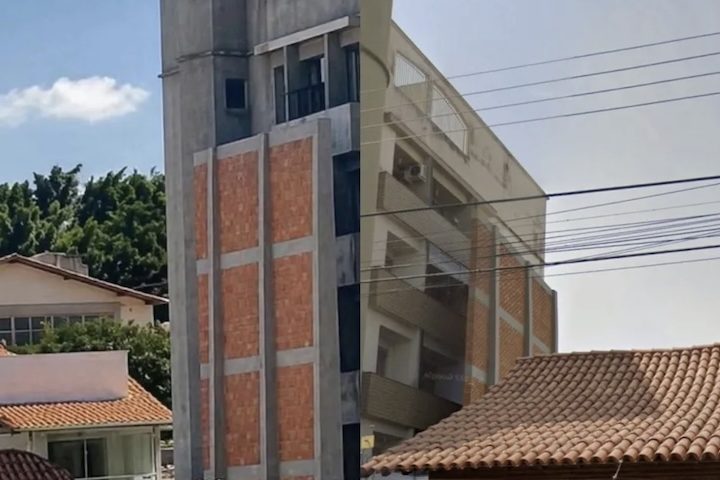 Um muro de grandes proporções em Passos, interior de Minas Gerais, voltou ao centro das atenções após viralizar nas redes sociais, ao bloquear completamente a visão de um condomínio para o quintal de uma residência. A estrutura, que já existe desde 2001, ganhou repercussão internacional depois de uma publicação no X atingir milhões de visualizações, levantando dúvidas sobre a legalidade de construções desse tipo. Apesar do impacto visual, especialistas afirmam que a obra pode ser considerada reg -  (crédito: Reproduc?a?o)