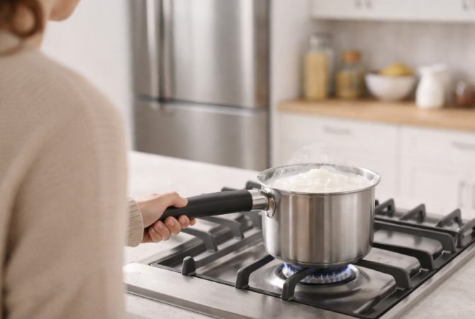 Ferver leite ainda é necessário? Entenda quando o hábito faz sentido