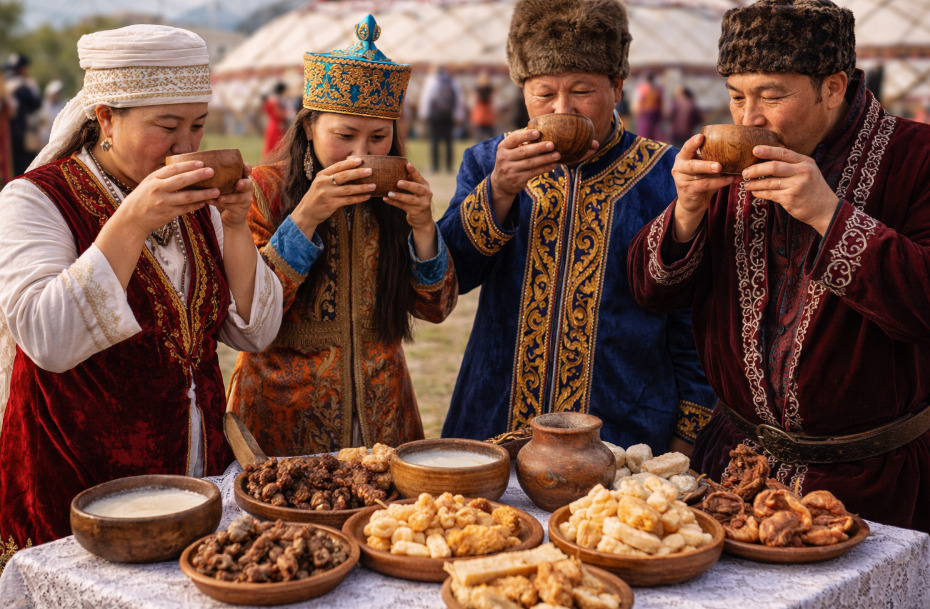 Na Ásia Central, o kumis é consumido em encontros familiares e celebrações comunitárias. Ele simboliza hospitalidade e é oferecido a visitantes como gesto de respeito. No Cazaquistão, é considerado patrimônio cultural e aparece em festivais como símbolo da tradição nômade.
