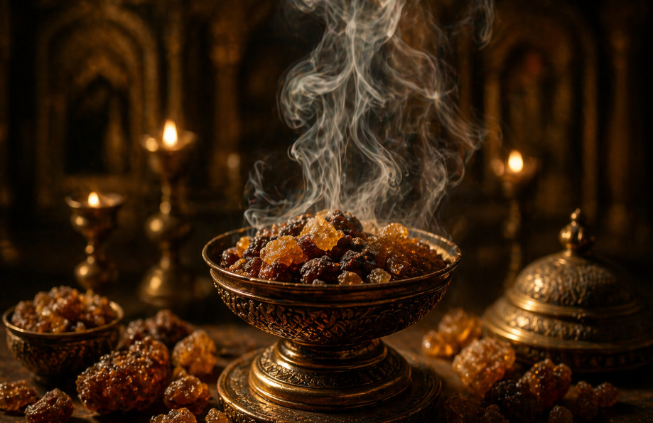 Na tradição mística, queimar mirra em conjunto com incenso é visto como forma de elevação espiritual. Seu uso também esteve presente em culturas judaicas e árabes, sendo citada em textos bíblicos e corânicos.

