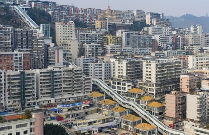 China inaugura a maior escada rolante ao ar livre do mundo - Reprodução/Redes Sociais