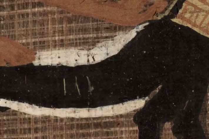 Corretivo era usado no Egito Antigo para consertar registros em papiros - Reprodução/Facebook/Museu Fitzwilliam, Universidade de Cambridge