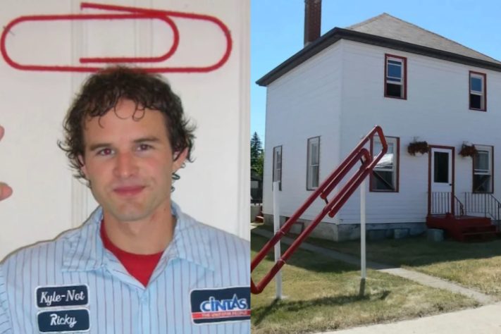 Kyle MacDonald realizou um feito incrível ao conseguir uma casa de 2 andares a partir de um simples clipe vermelho | Flickr/Kyle MacDonald/ReproduçãoReddit