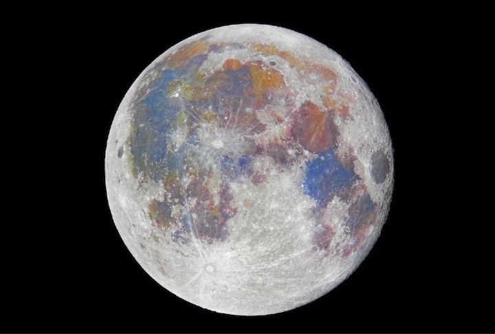 Fotos da Lua colorida enganaram internautas durante missão Artemis II - Divulgação/Ibatullin Ildar