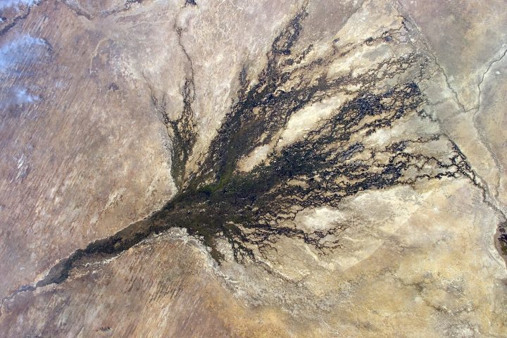 Delta do Okavango - Domínio Público/NASA