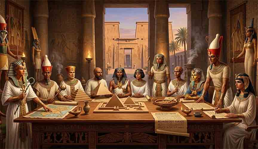 Os maiores faráos do Egito -Imagem gerada por Inteligência artificial