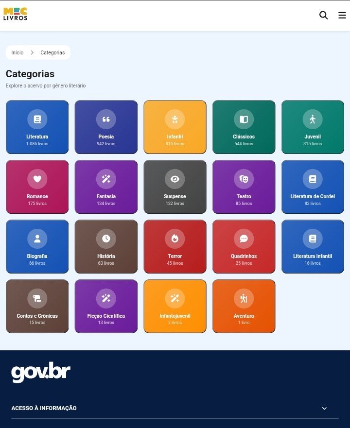 No primeiro acesso, inclusive, o usuário pode escolher seus gêneros de leitura preferidos. Dentro da plataforma, os títulos são organizados em categorias como 
