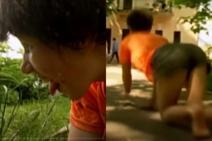 Oxana Malaya, a menina que viveu entre cães na Ucrânia - Reprodução