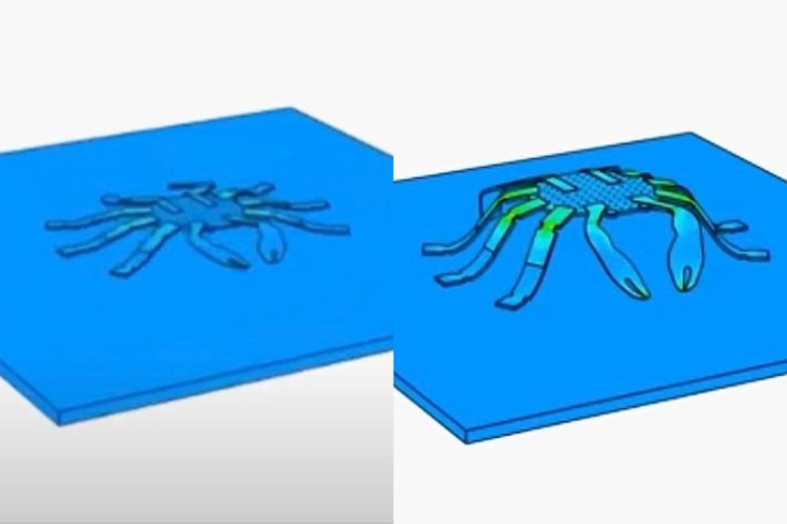 Cientistas desenvolvem o menor robô ambulante controlado remotamente - Montagem/Reprodução