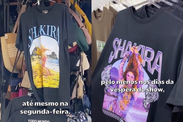 Fãs de Shakira se reúnem em frente ao Copacabana Palace - Montagem/Reprodução