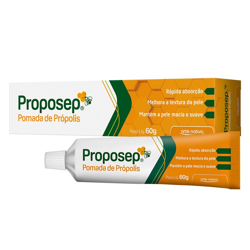 Em relação ao seu uso, o própolis pode ser aplicado diretamente na pele, especialmente em pequenas lesões, além de ser utilizado diluído em água para gargarejos e inalações. Também pode ser ingerido puro ou misturado a líquidos, como água, álcool ou chás, o que facilita o consumo no dia a dia.
