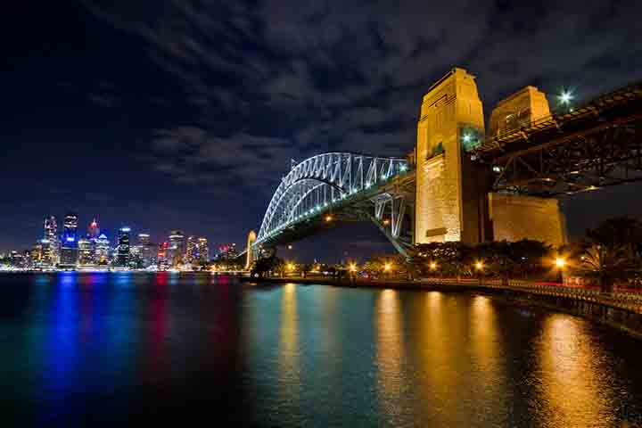 Ponte da Baía de Sydney, Baía de Sydney(Austrália) - Reprodução do Flickr Steve Passlow