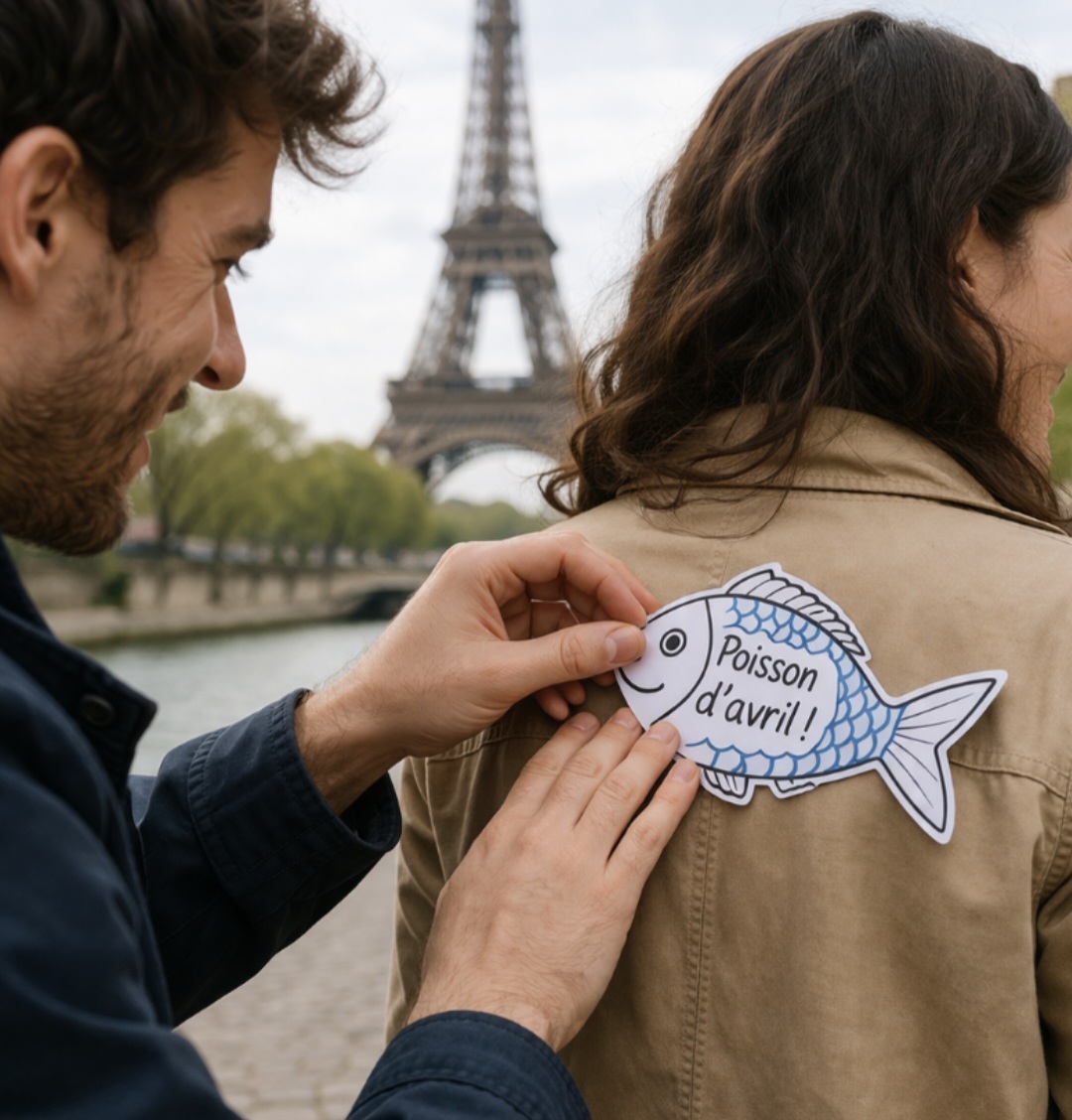 Na França, surgiu ainda a tradição do “poisson d’avril”, em que um peixe de papel é colado nas costas de alguém sem que a pessoa perceba. A prática virou símbolo das pegadinhas típicas da data.