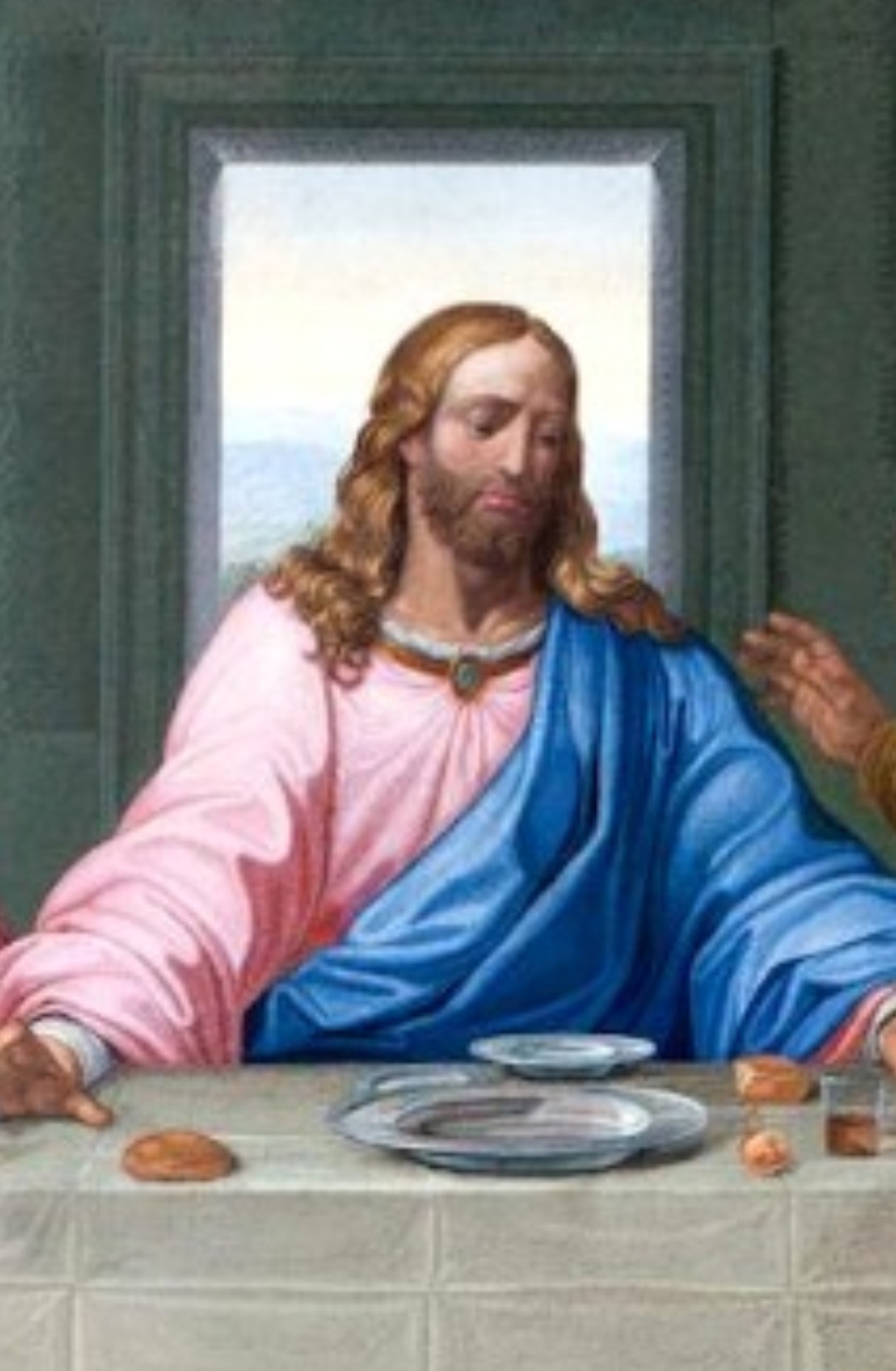 Assim, a disposição frontal permite acompanhar as reações individuais ao anúncio de Jesus sobre a traição. Outro fator importante é a composição geométrica. A cena foi planejada com forte uso de perspectiva, levando o olhar diretamente ao centro, onde está Jesus.