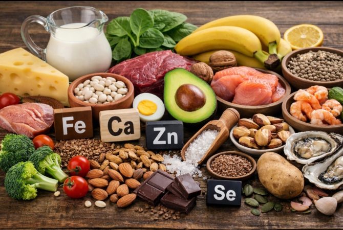Minerais na alimentação: funções, fontes e cuidados com o excesso