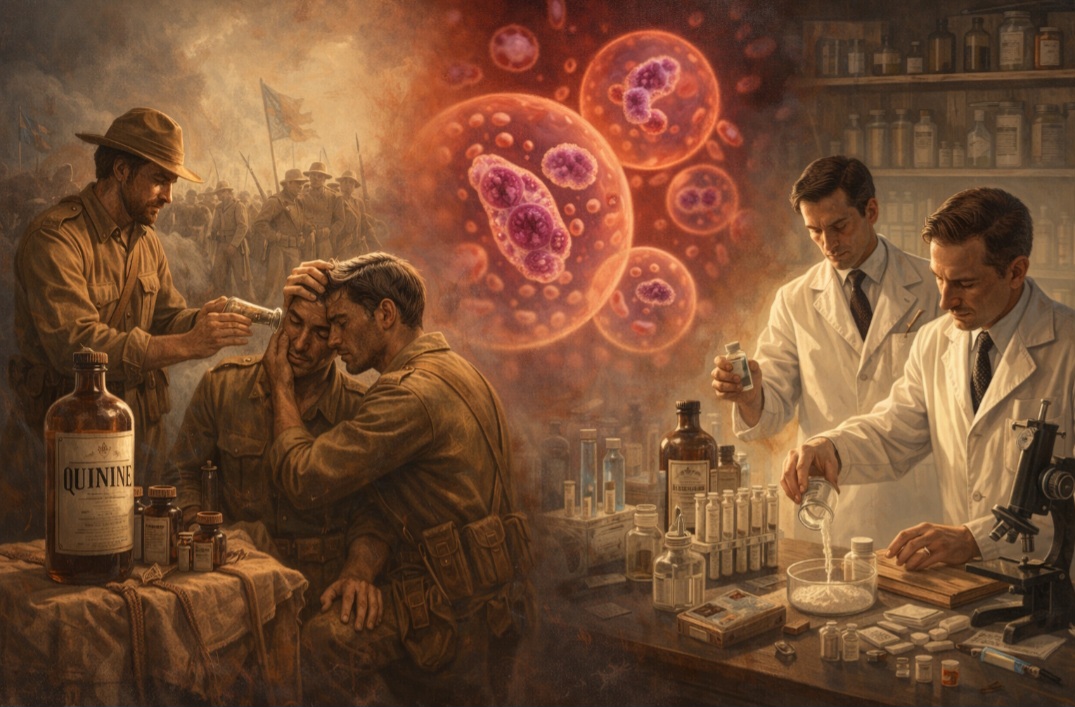 Durante séculos, o quinino foi o único tratamento eficaz contra a malária. Com atuação direta no parasita Plasmodium, causava interrupção de seu ciclo no sangue humano. Tal função fez do quinino, portanto, um recurso estratégico em guerras e colonizações. Entretanto, com o o passar dos anos, o uso farmacêutico foi trocado por fármacos mais modernos e, consequentemente, seguros. 

