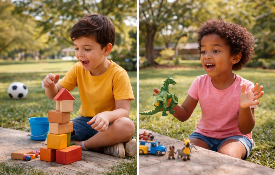 Na infância, esse hábito de falar sozinho é comum e ajuda no desenvolvimento. Crianças usam a fala para organizar ações e entender o mundo ao redor.