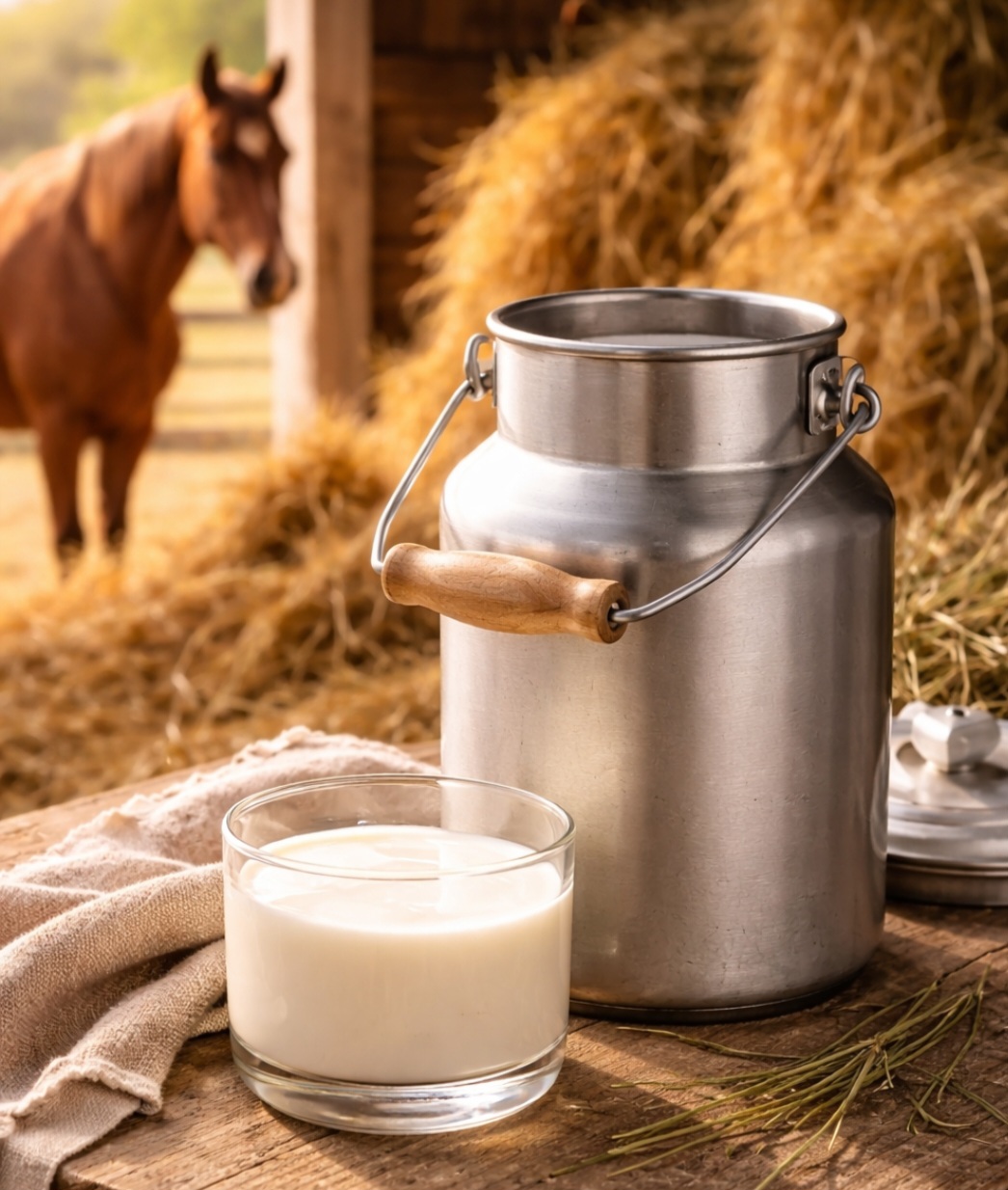 O leite de égua é tradicional em povos da Ásia Central, usado para produzir kumis, bebida fermentada. É mais doce e menos gorduroso, lembrando o perfil do leite humano. Sua importância cultural supera o consumo direto, sendo parte de rituais e tradições.