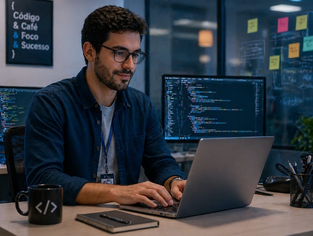 Na tecnologia, apesar da alta demanda, nem todos os profissionais se mostram satisfeitos.
A necessidade de atualização constante e a cobrança por resultados rápidos podem levar ao desgaste.