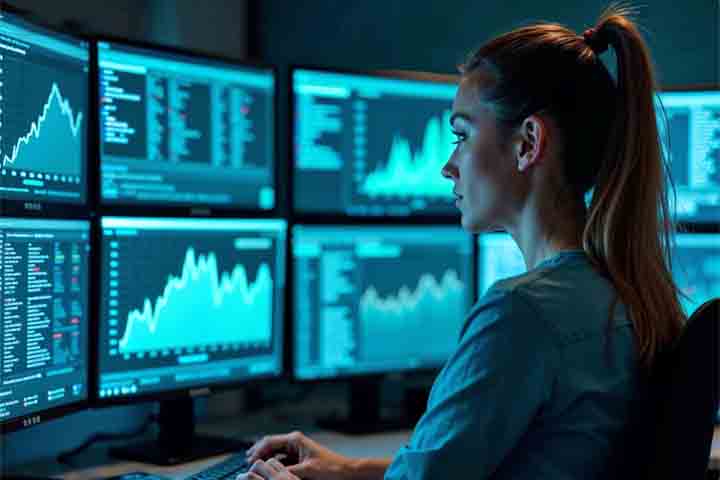 Cientista de dados - Profissional que trabalha com grandes volumes de informações, transformando dados brutos em insights estratégicos para empresas. Utilizando estatística, programação e análise avançada, ele identifica padrões e tendências que guiam decisões de negócios. Essa profissão se tornou essencial em um mundo direcionado por dados. Organizações de diversos setores dependem desse conhecimento para se manter relevantes.
