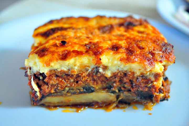 Moussaka, Mussaca ou mussacá, especialidade gastronômica do Oriente Médio, típico das culinárias grega e turca - Reprodução do Flickr Robert Wallace