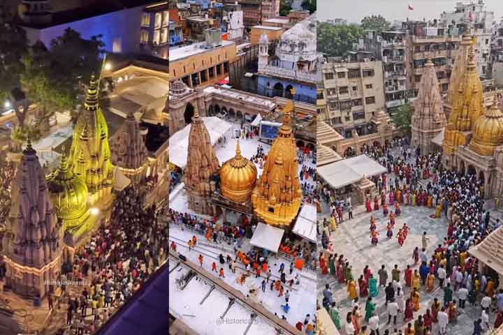 Situado às margens do rio Ganges, em Varanasi, o templo integra a paisagem espiritual da cidade e reforça sua identidade religiosa. O acesso é feito por vielas estreitas que conduzem ao coração da fé hindu, criando atmosfera única e intensa. A proximidade com o rio simboliza purificação e renovação espiritual para os devotos, tornando o espaço ainda mais significativo.