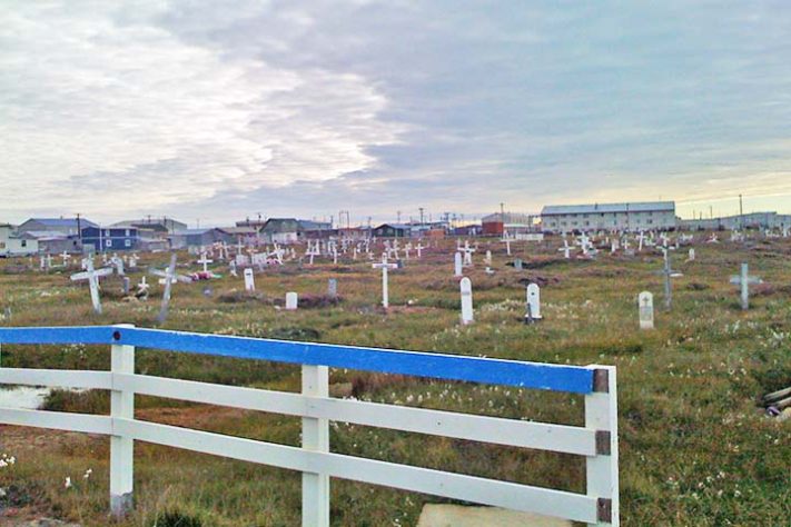 Cemitério de Utqiaġvik - Utqiaġvik, antiga Barrow, Alasca - jkbrooks85 /Wikimédia Commons
