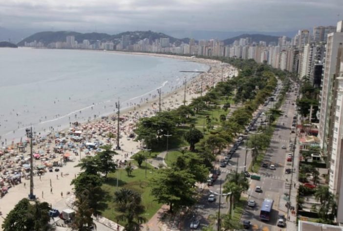 Jardim da Orla da Praia, Santos - Divulgação/Prefeitura Municipal de Santos