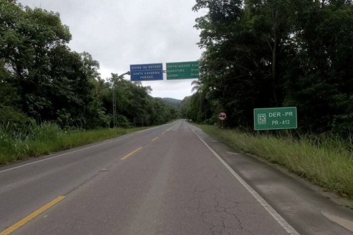 Trecho da PR-412 - Jonatã Rocha/Secom/GOVSC