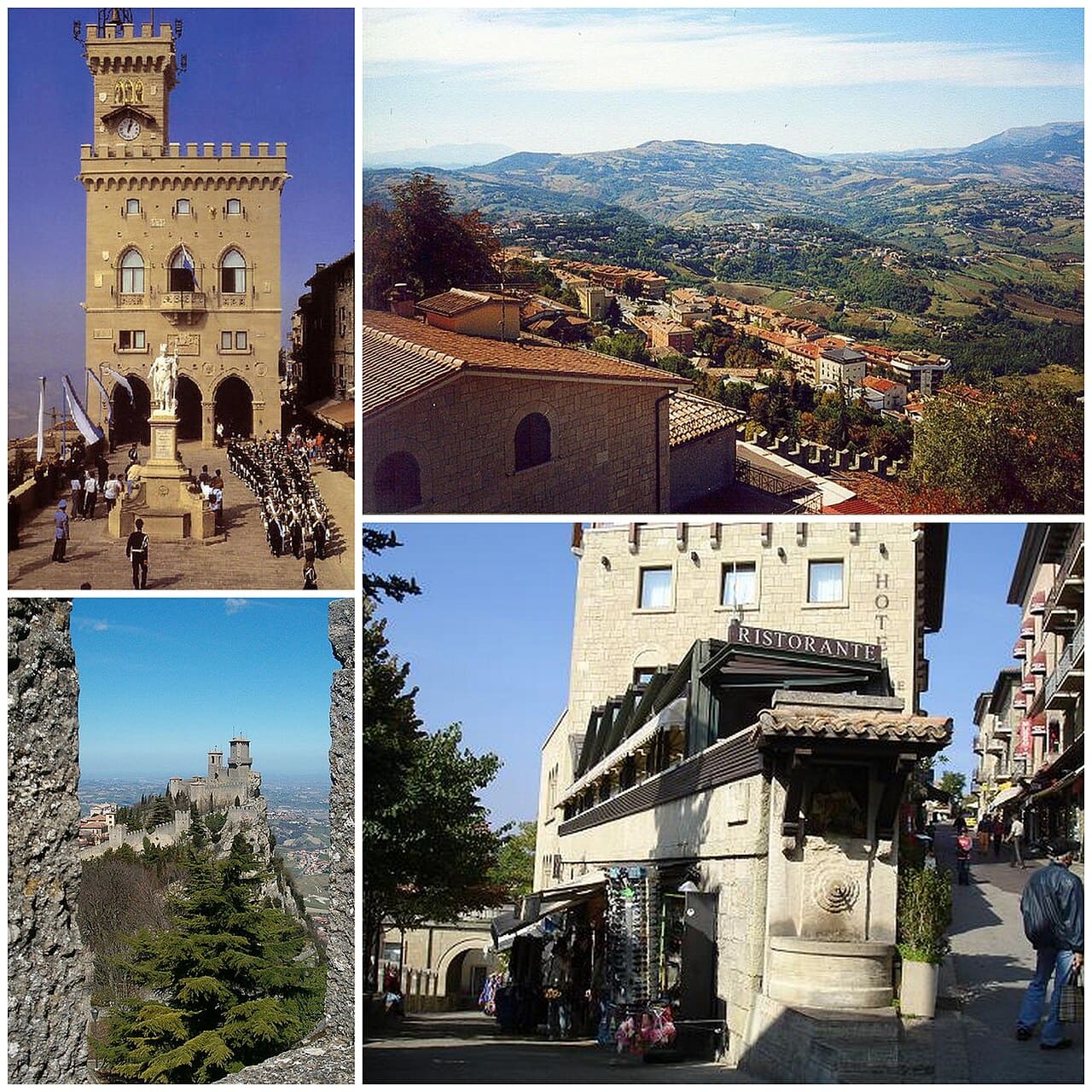 San Marino é uma cidade-Estado encravada na Itália e considerada a república mais antiga ainda existente. Seu centro histórico é Patrimônio Mundial da UNESCO. A cidade preserva tradições políticas e atrai visitantes interessados em sua história única. Sua independência duradoura é exemplo raro de continuidade institucional. É também símbolo da resistência de pequenos Estados frente às grandes potências.