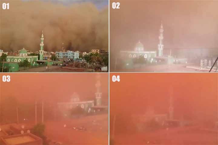 O mundo das tempestades de areia - Reprodução de Youtube Canal CGTN