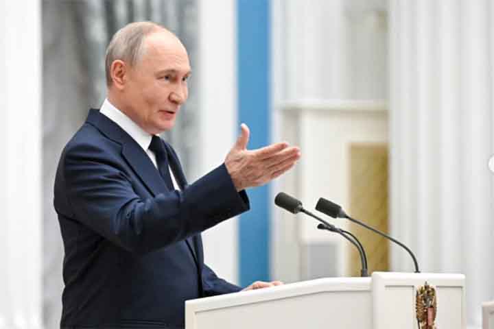 Vladimir Putin, político russo, ex-advogado e ex-oficial de inteligência e 4.º Presidente da Rússiano cargo desde 2012 - Reprodução do Instagram @russian_kremlin