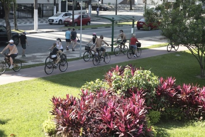 Jardim da Orla da Praia, Santos - Divulgação/Prefeitura Municipal de Santos