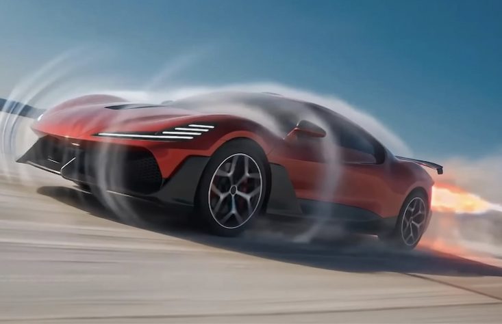 Nebula Next 01 Jet Edition, hipercarro chinês com foguetes que promete ir de 0 a 100 km:h em menos de um segundo – Divulgação/Dreame Technology