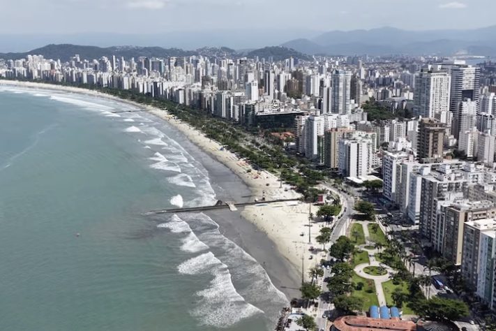 Jardim da Orla da Praia, Santos - Divulgação/Prefeitura Municipal de Santos