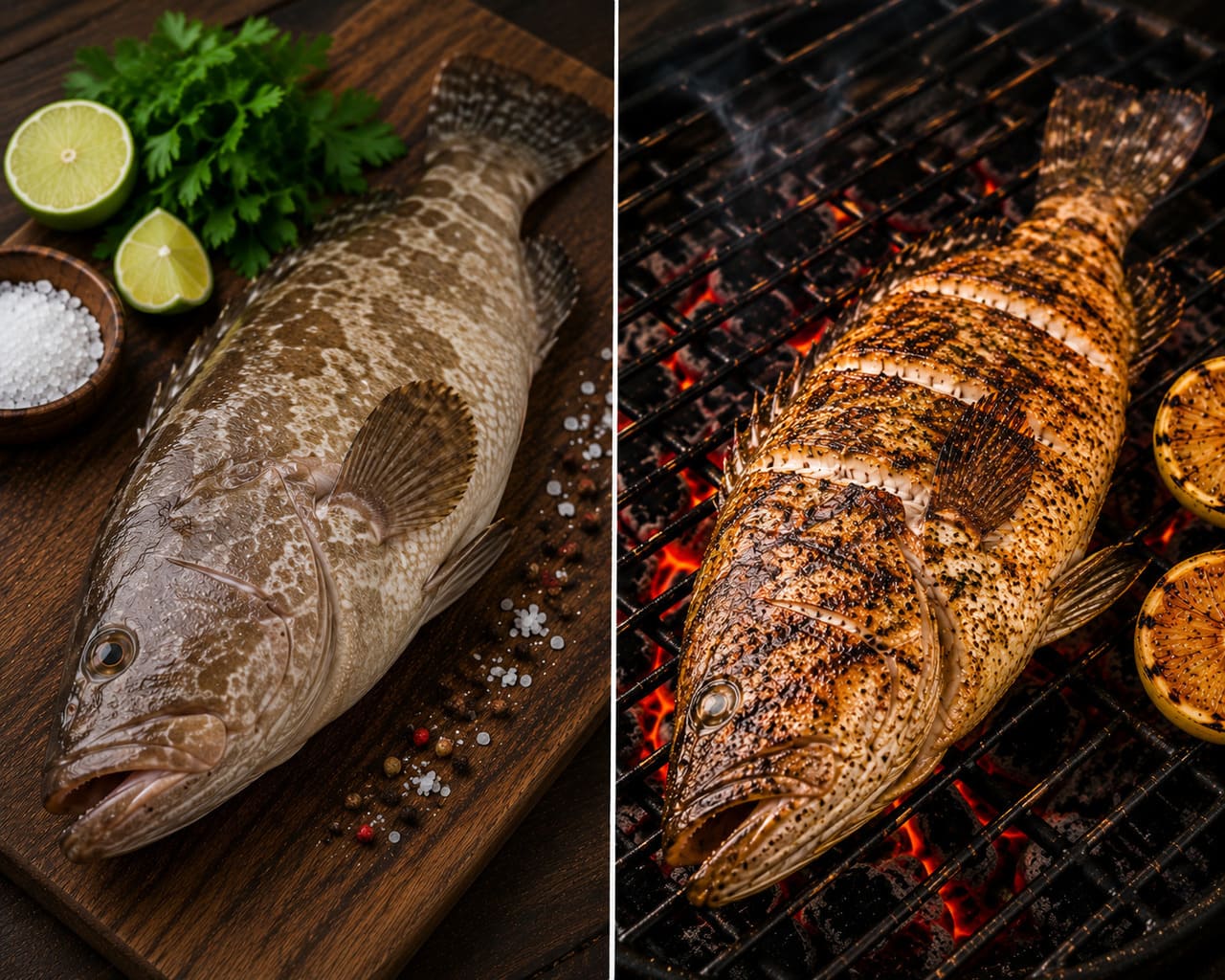 O badejo chama atenção pela textura macia e pelo sabor considerado sofisticado. Ele costuma aparecer em postas grossas, que ajudam a evitar que o peixe resseque rapidamente durante o preparo.