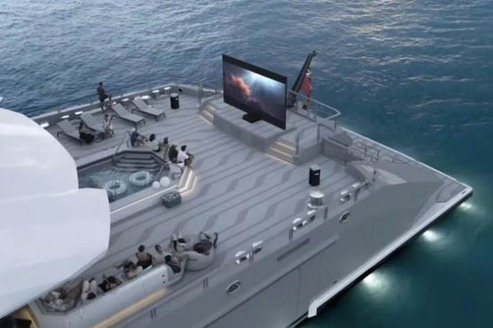 Superiate 'Leviathan', do dono da Valve, custou meio bilhão de dólares - Divulgação/Oceanco