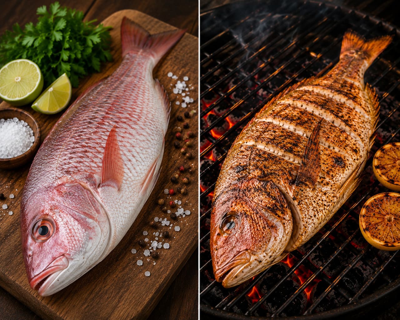 O pargo é conhecido pela carne clara e consistente, que facilita o preparo em brasas médias. Em muitos restaurantes, ele é servido inteiro, acompanhado de legumes, azeite e ervas aromáticas.